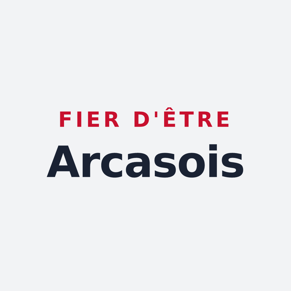 Poster « Fier d'être Arcasois » — design pour Arques
