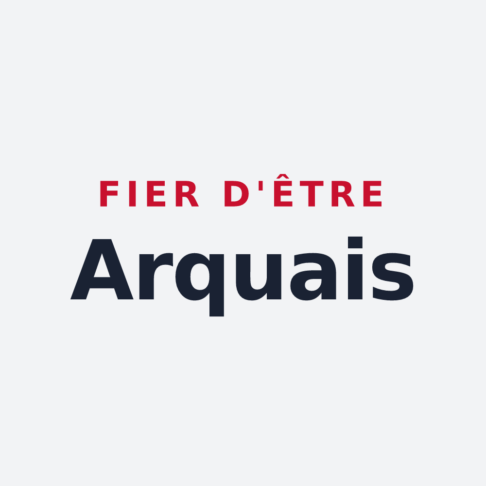Poster « Fier d'être Arquais » — design pour Arques-la-Bataille