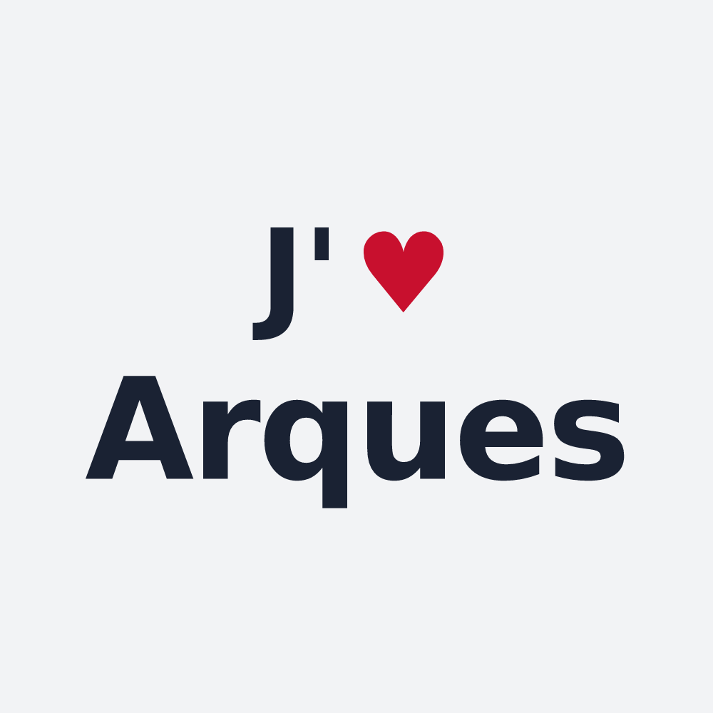 Poster personnalisé Arques — design J'aime Arques