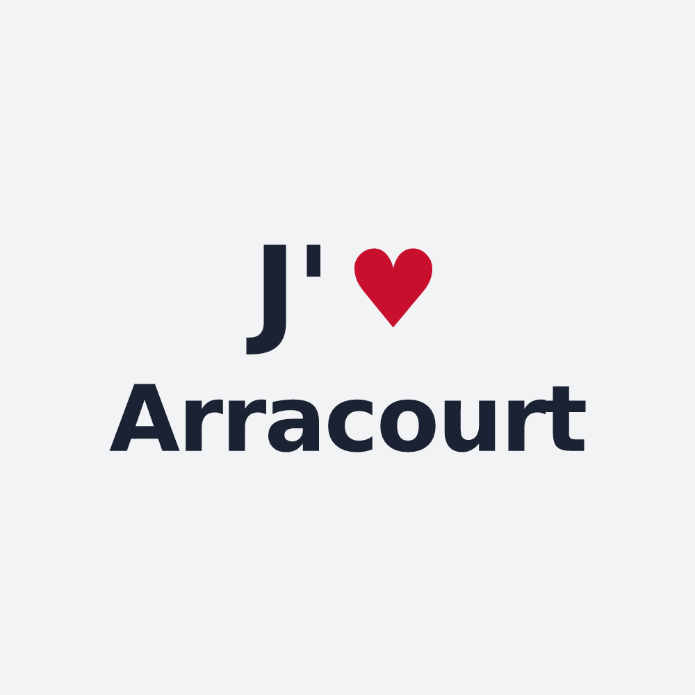 Poster personnalisé Arracourt — design J'aime Arracourt