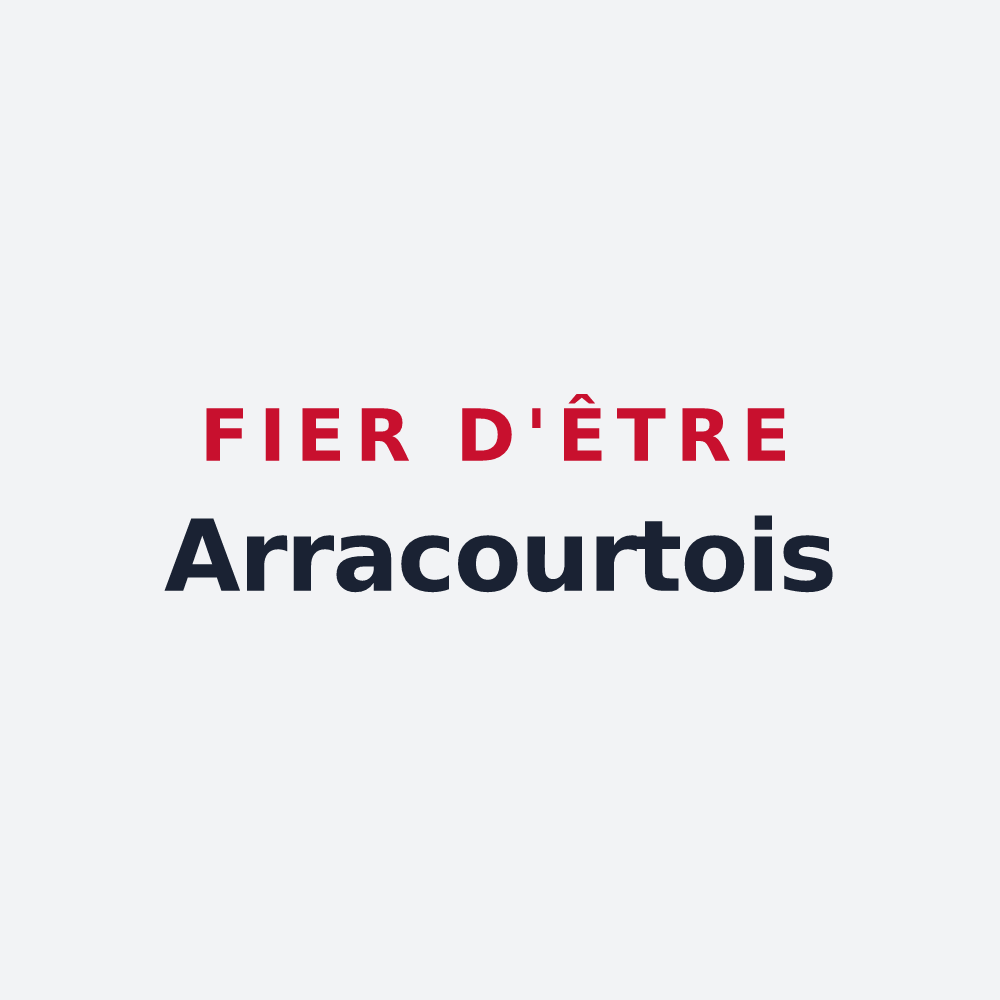 Poster « Fier d'être Arracourtois » — design pour Arracourt