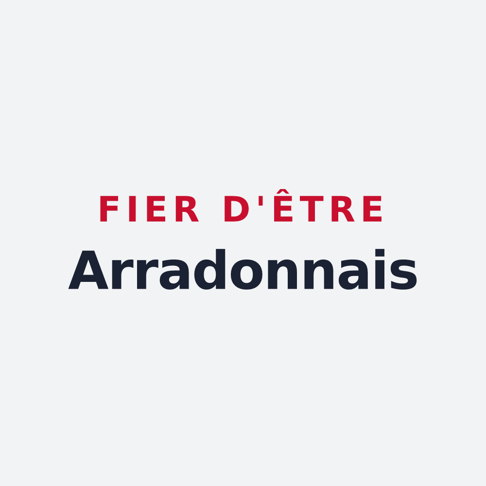 Poster « Fier d'être Arradonnais » — design pour Arradon