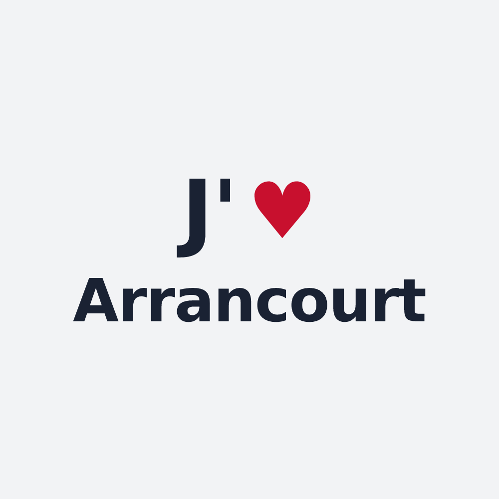 Poster personnalisé Arrancourt — design J'aime Arrancourt