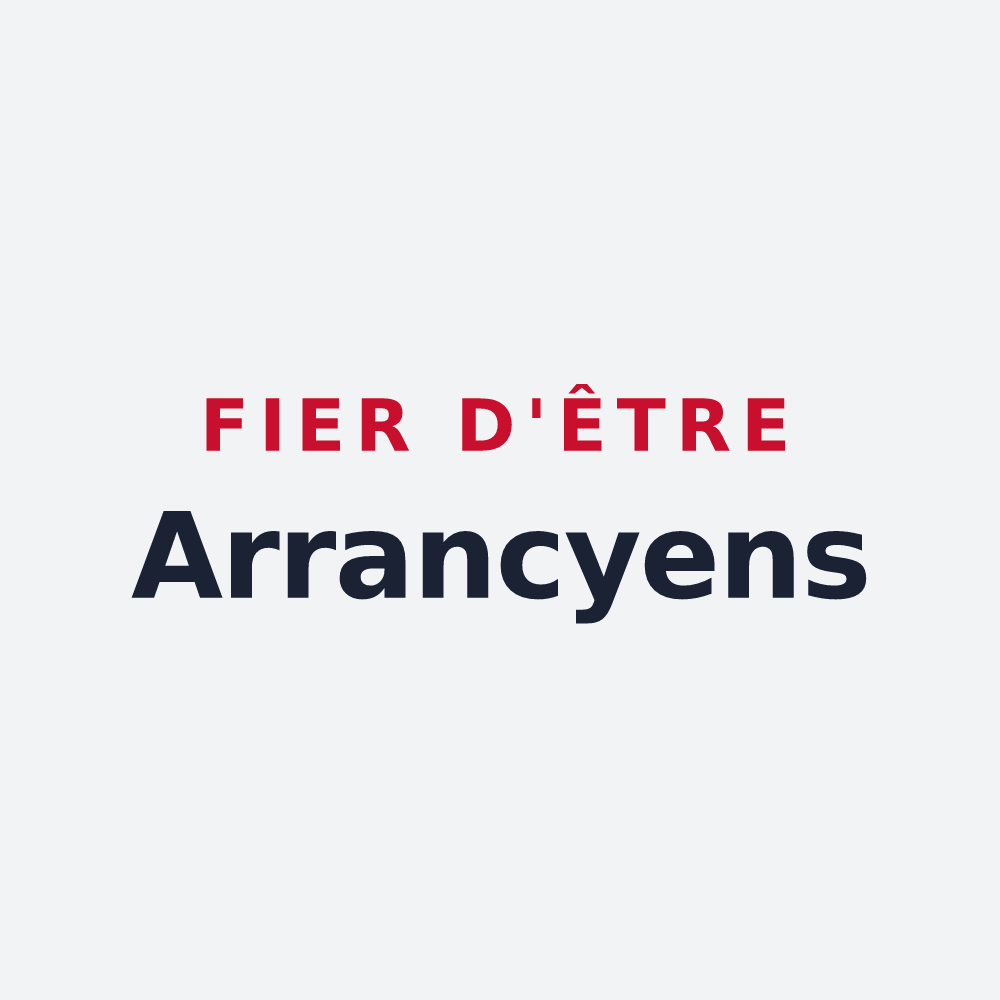 Poster « Fier d'être Arrancyens » — design pour Arrancy