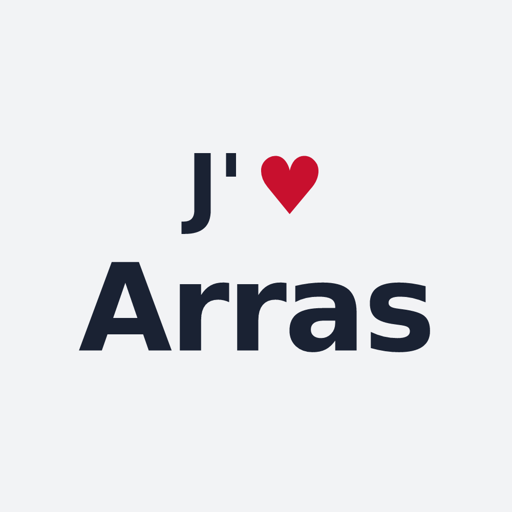 Poster personnalisé Arras — design J'aime Arras
