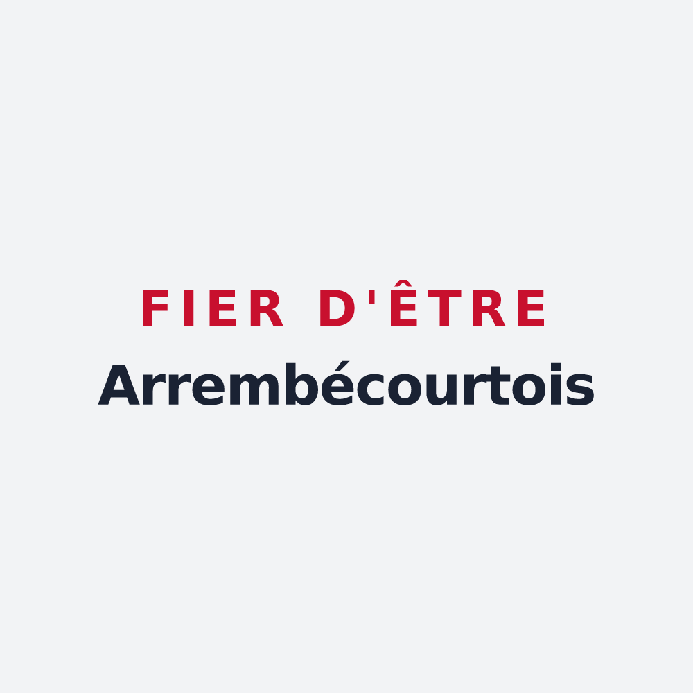 Poster « Fier d'être Arrembécourtois » — design pour Arrembécourt
