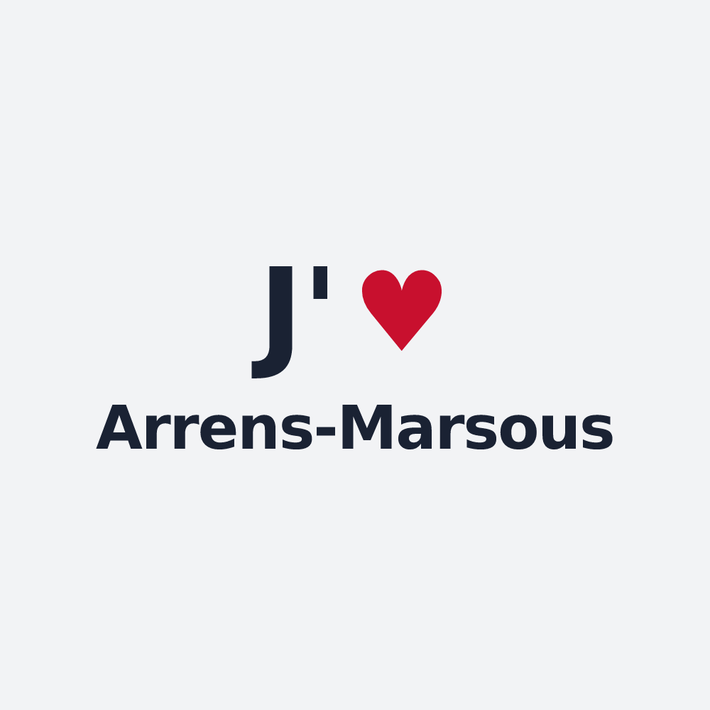 Poster personnalisé Arrens-Marsous — design « J'aime Arrens-Marsous » imprimé sur le poster
