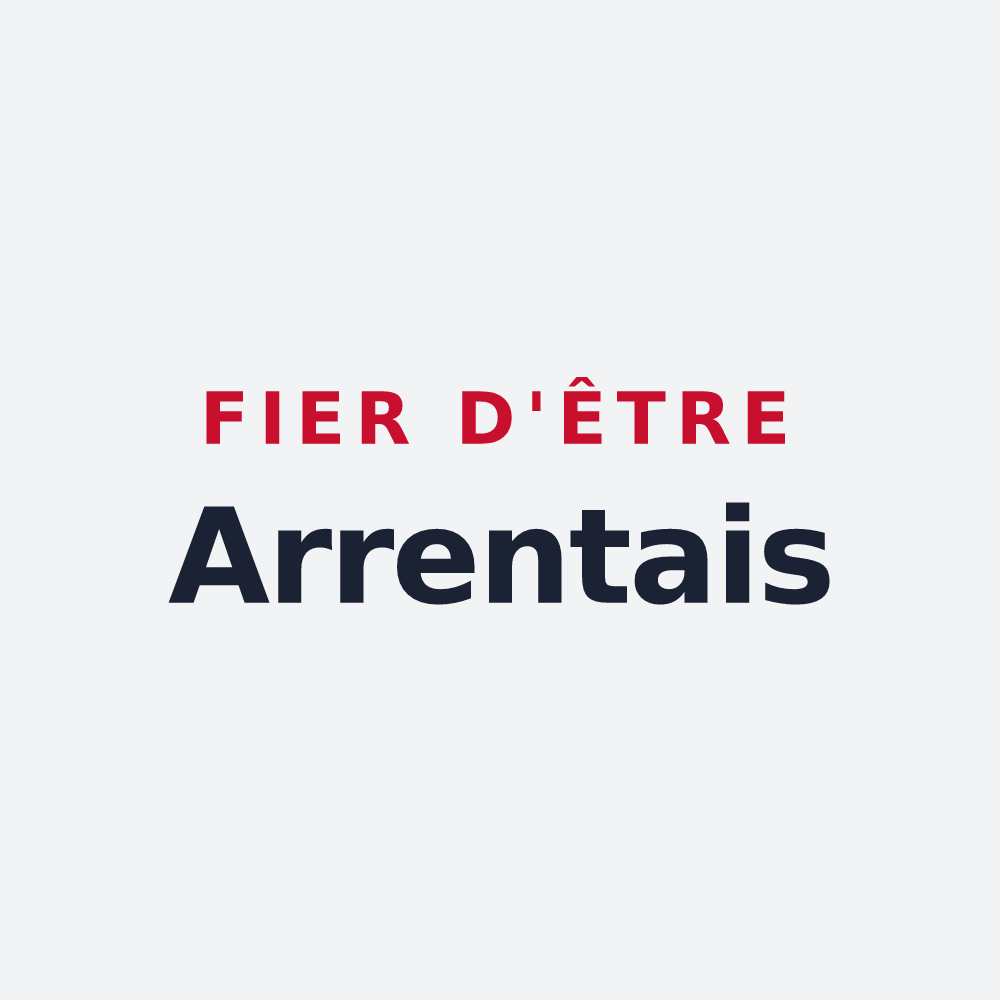 Poster « Fier d'être Arrentais » — design pour Arrentès-de-Corcieux
