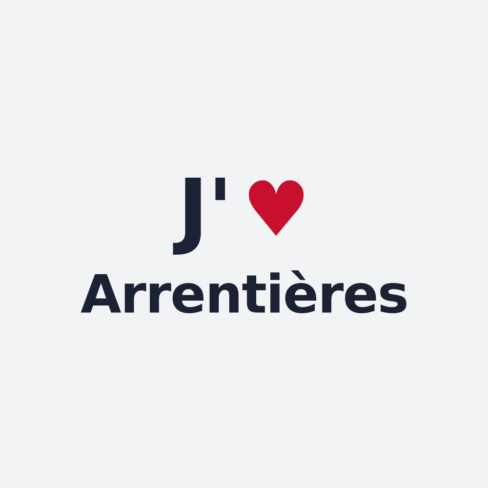 Poster personnalisé Arrentières — design J'aime Arrentières