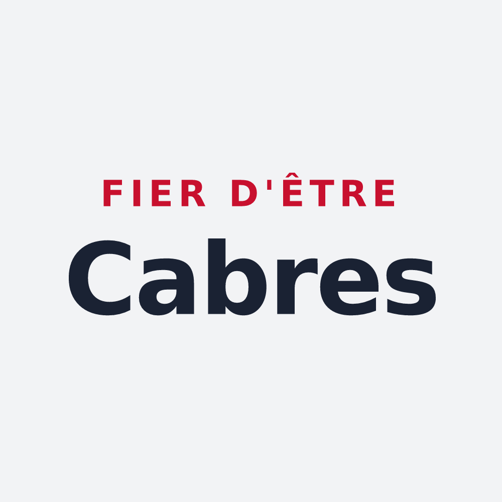 Poster « Fier d'être Cabres » — design pour Arreux