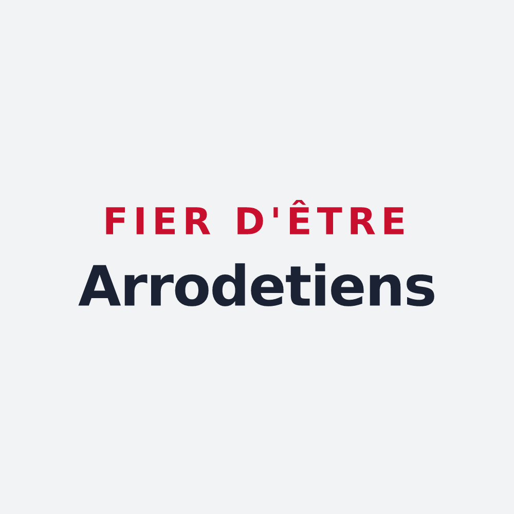 Poster « Fier d'être Arrodetiens » — design pour Arrodets-ez-Angles