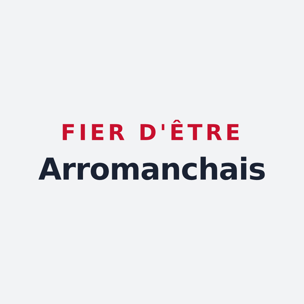 Poster « Fier d'être Arromanchais » — design pour Arromanches-les-Bains
