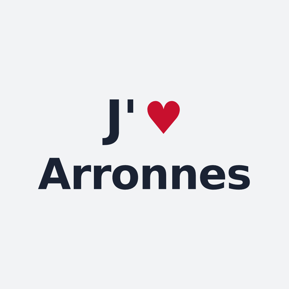 Poster personnalisé Arronnes — design J'aime Arronnes