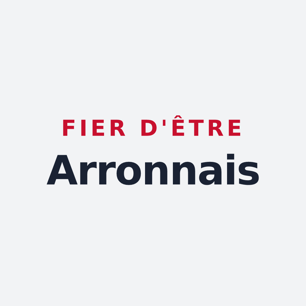 Poster « Fier d'être Arronnais » — design pour Arronnes