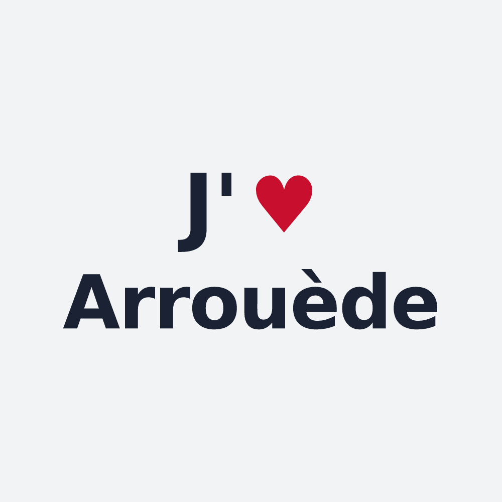 Poster personnalisé Arrouède — design J'aime Arrouède