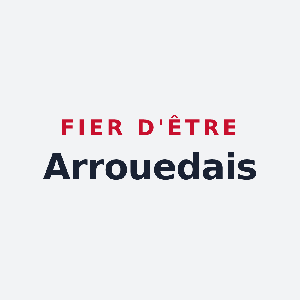 Poster « Fier d'être Arrouedais » — design pour Arrouède