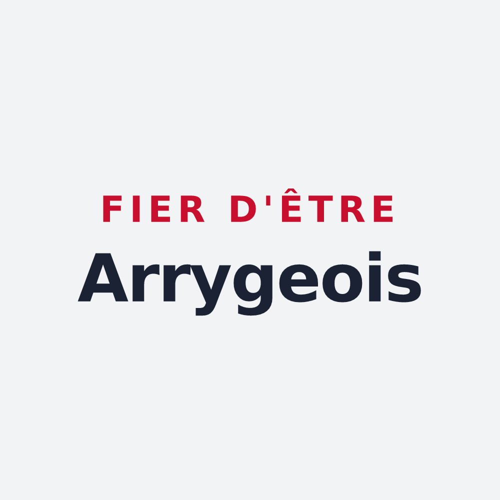 Poster « Fier d'être Arrygeois » — design pour Arry