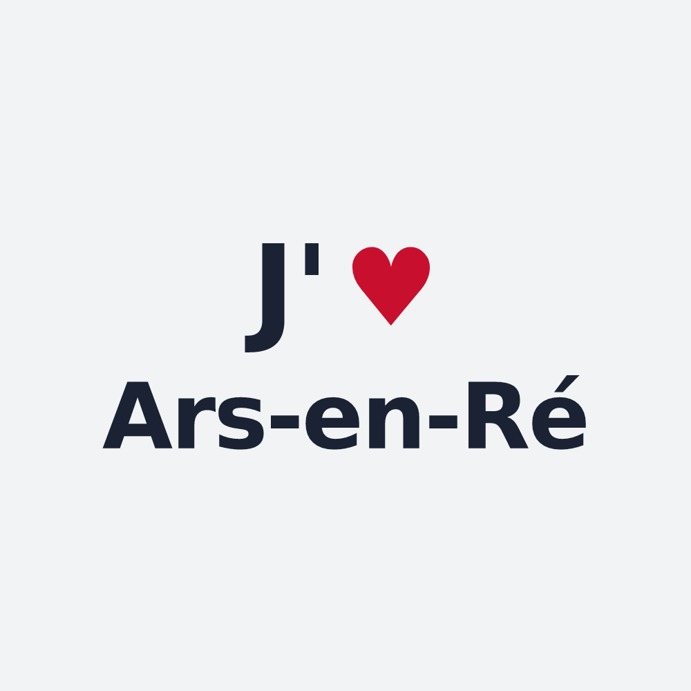 Poster personnalisé Ars-en-Ré — design J'aime Ars-en-Ré
