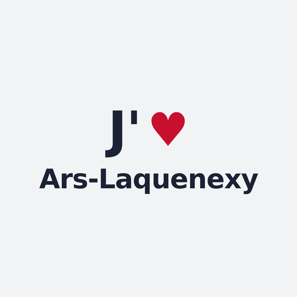 Poster personnalisé Ars-Laquenexy — design J'aime Ars-Laquenexy