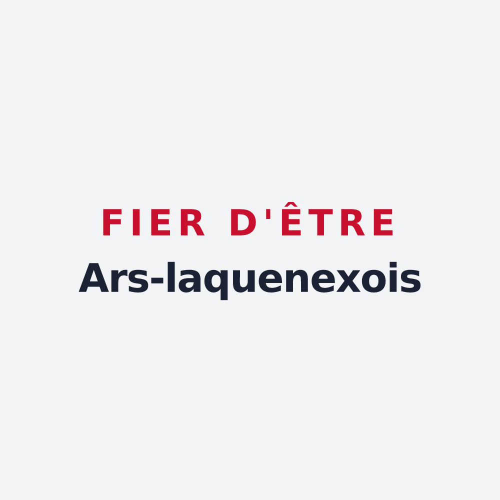 Poster « Fier d'être Ars-laquenexois » — design pour Ars-Laquenexy
