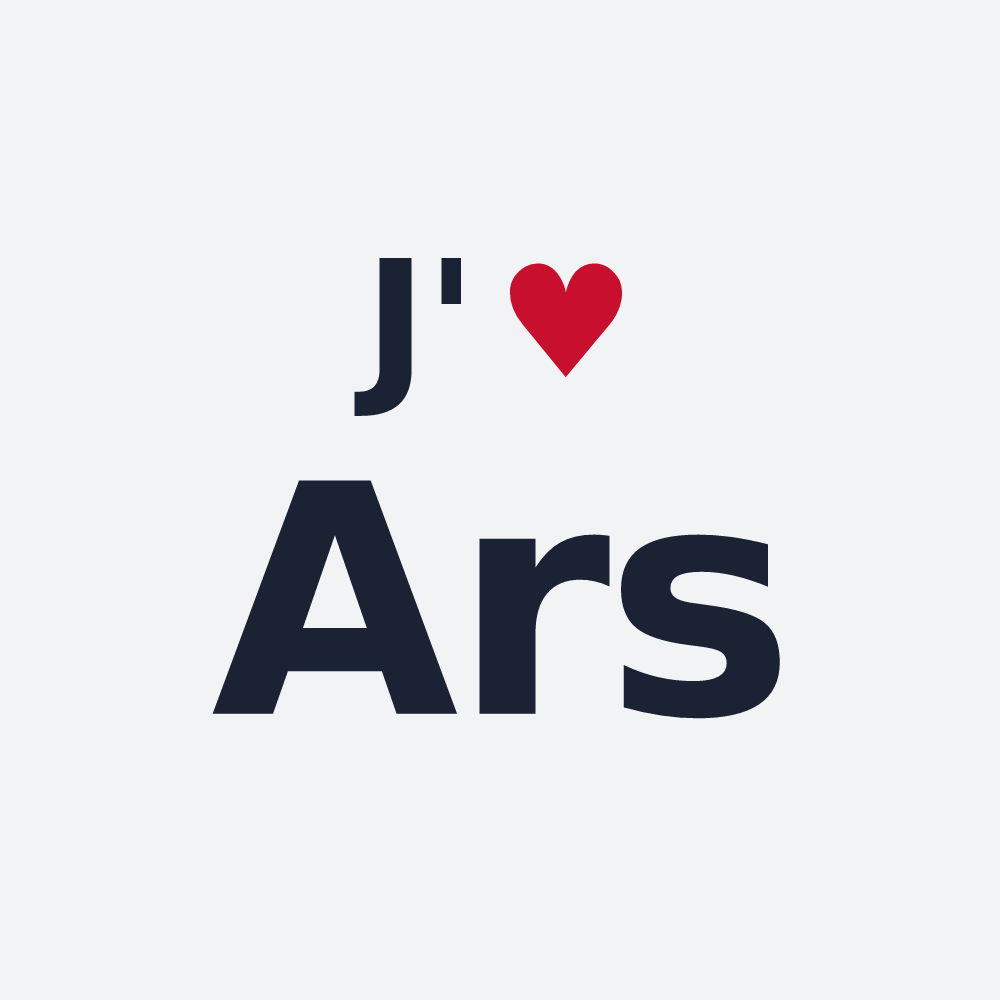 Poster personnalisé Ars — design J'aime Ars