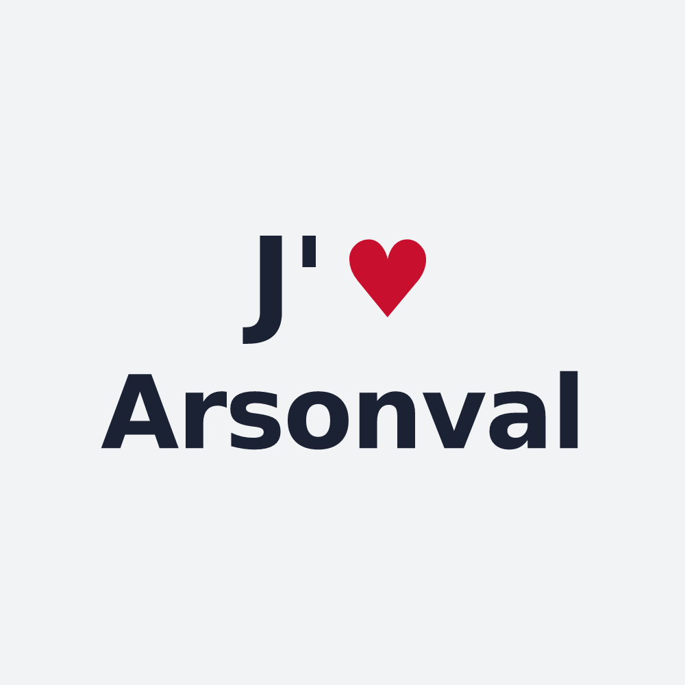 Poster personnalisé Arsonval — design J'aime Arsonval