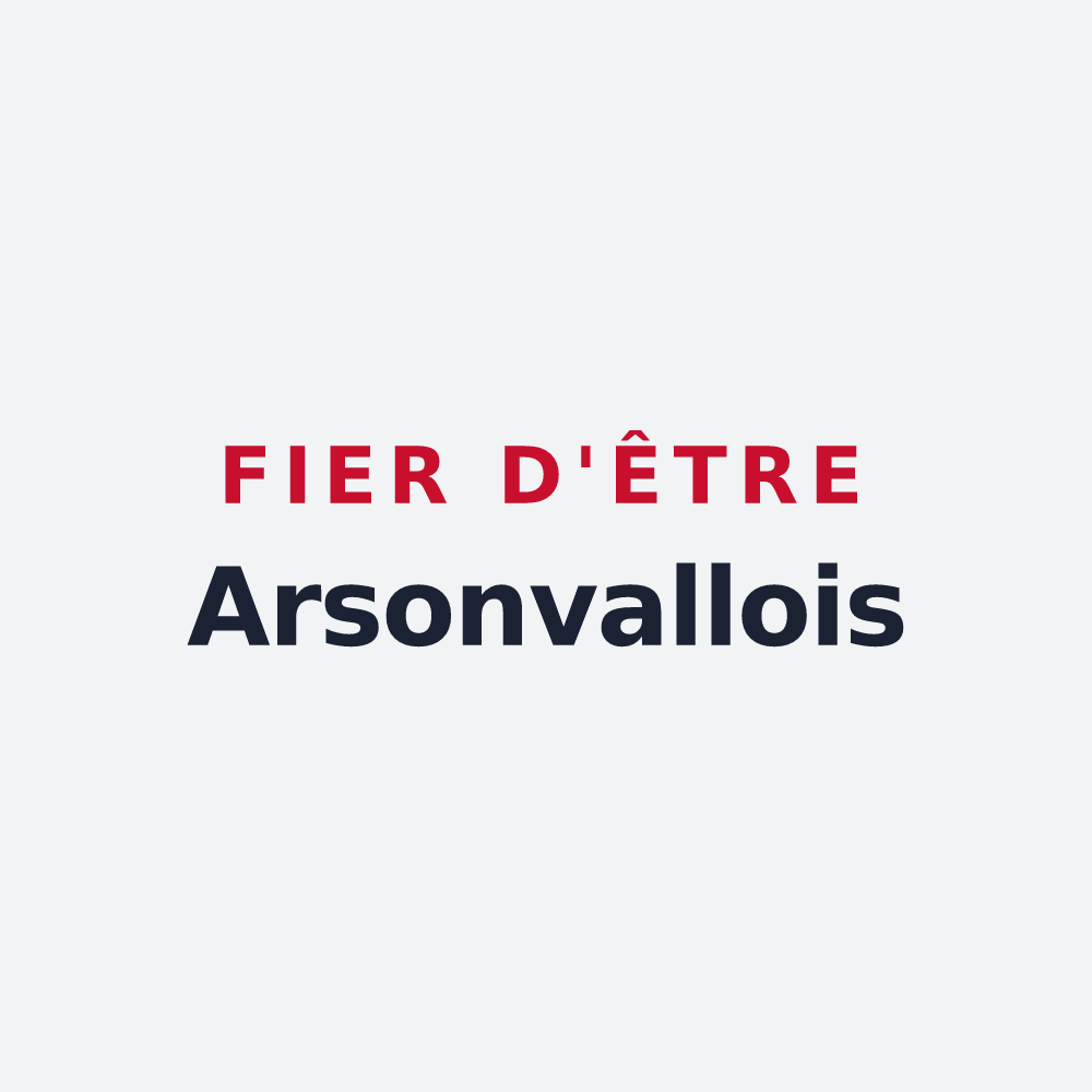 Poster « Fier d'être Arsonvallois » — design pour Arsonval