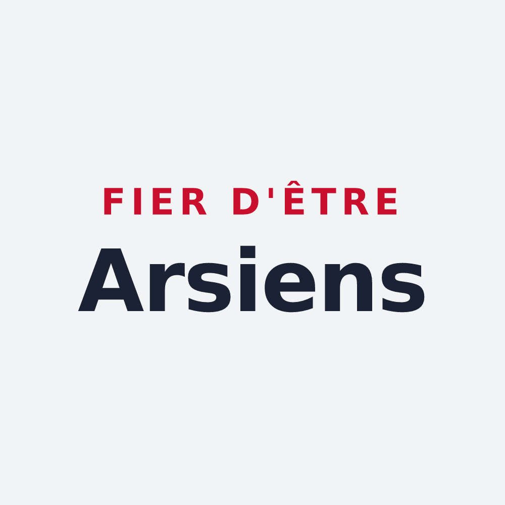 Poster « Fier d'être Arsiens » — design pour Arsy