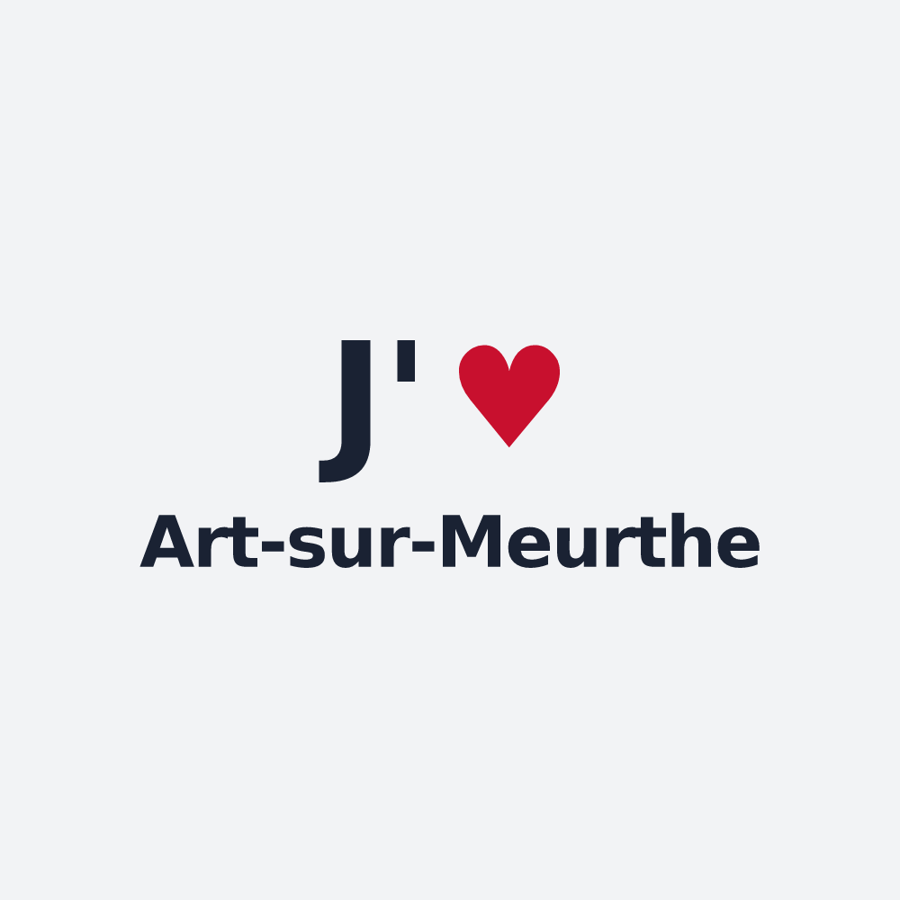 Poster personnalisé Art-sur-Meurthe — design J'aime Art-sur-Meurthe