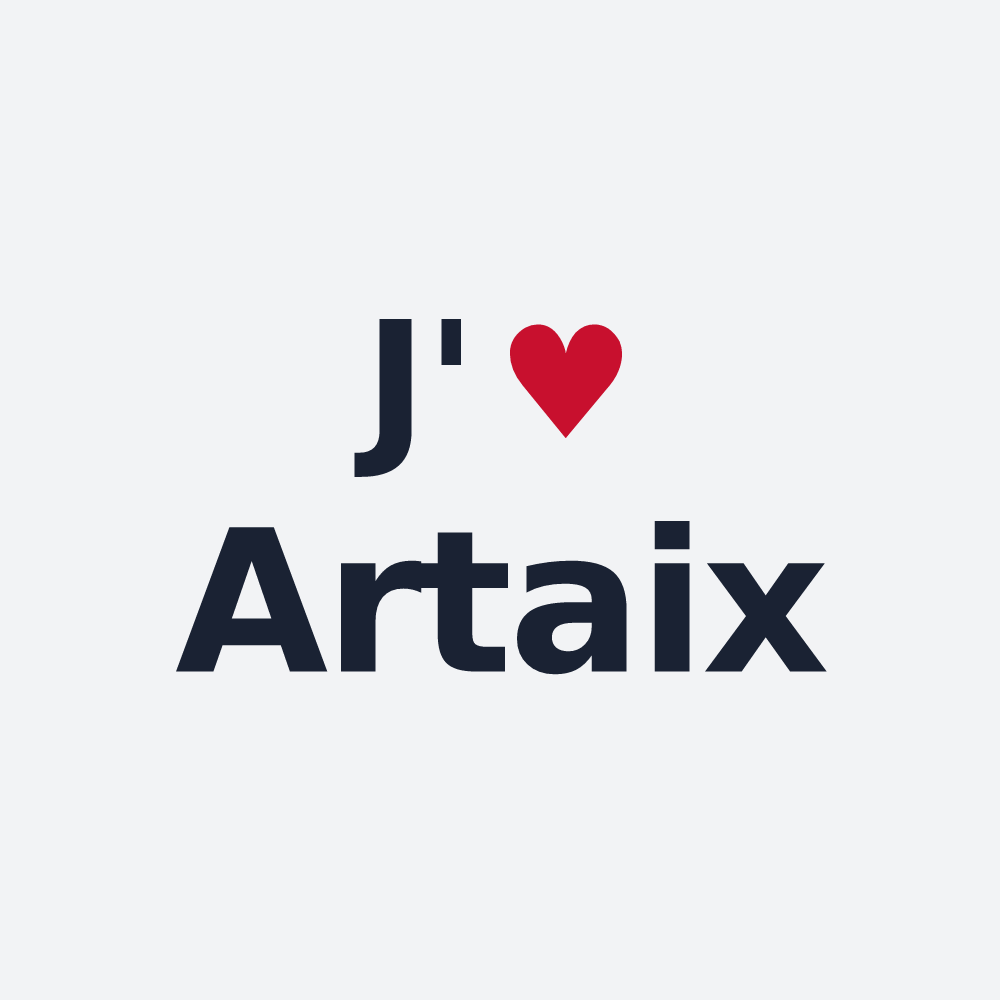 Poster personnalisé Artaix — design J'aime Artaix