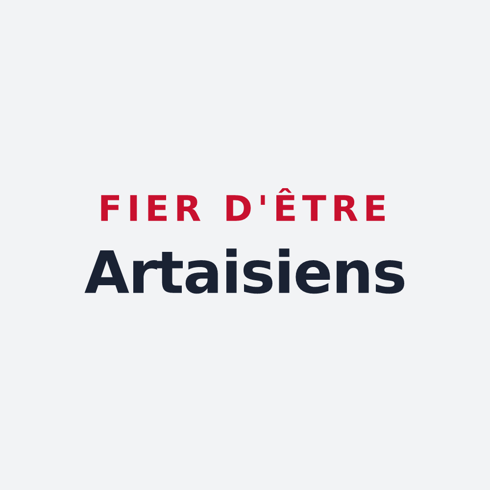 Poster « Fier d'être Artaisiens » — design pour Artaix