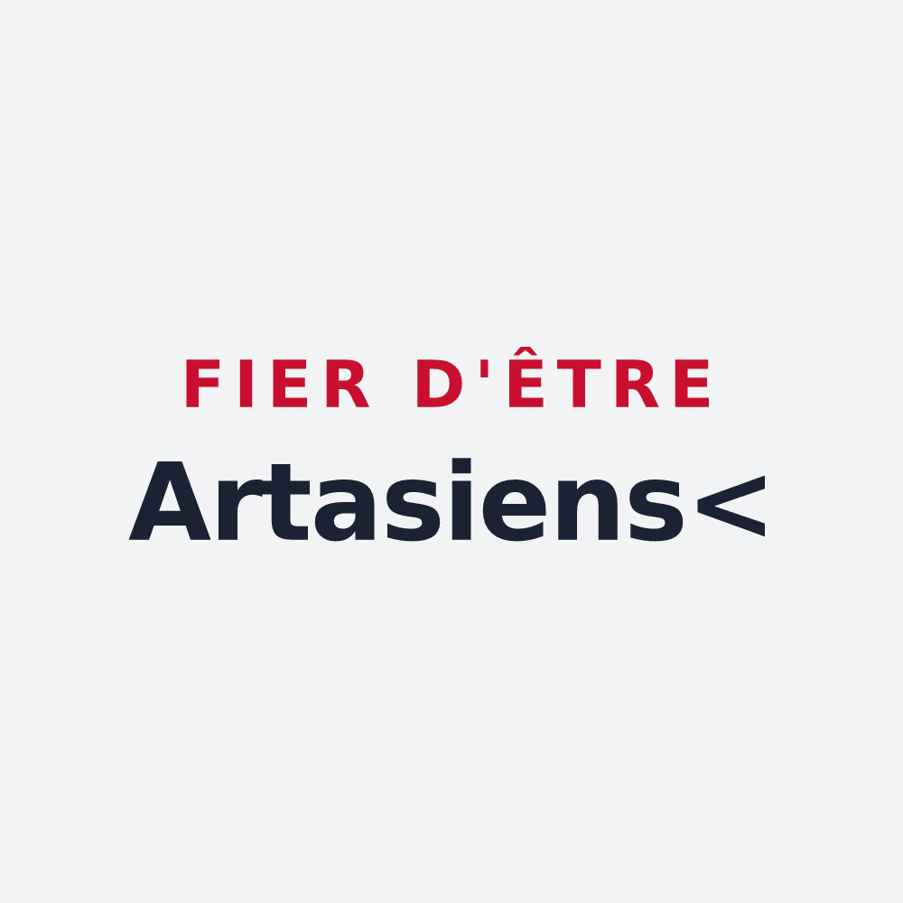 Poster « Fier d'être Artasiens< » — design pour Artas