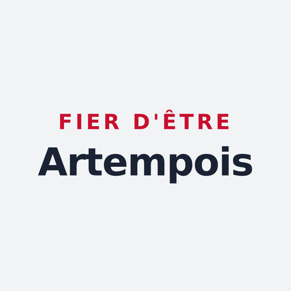 Poster « Fier d'être Artempois » — design pour Artemps