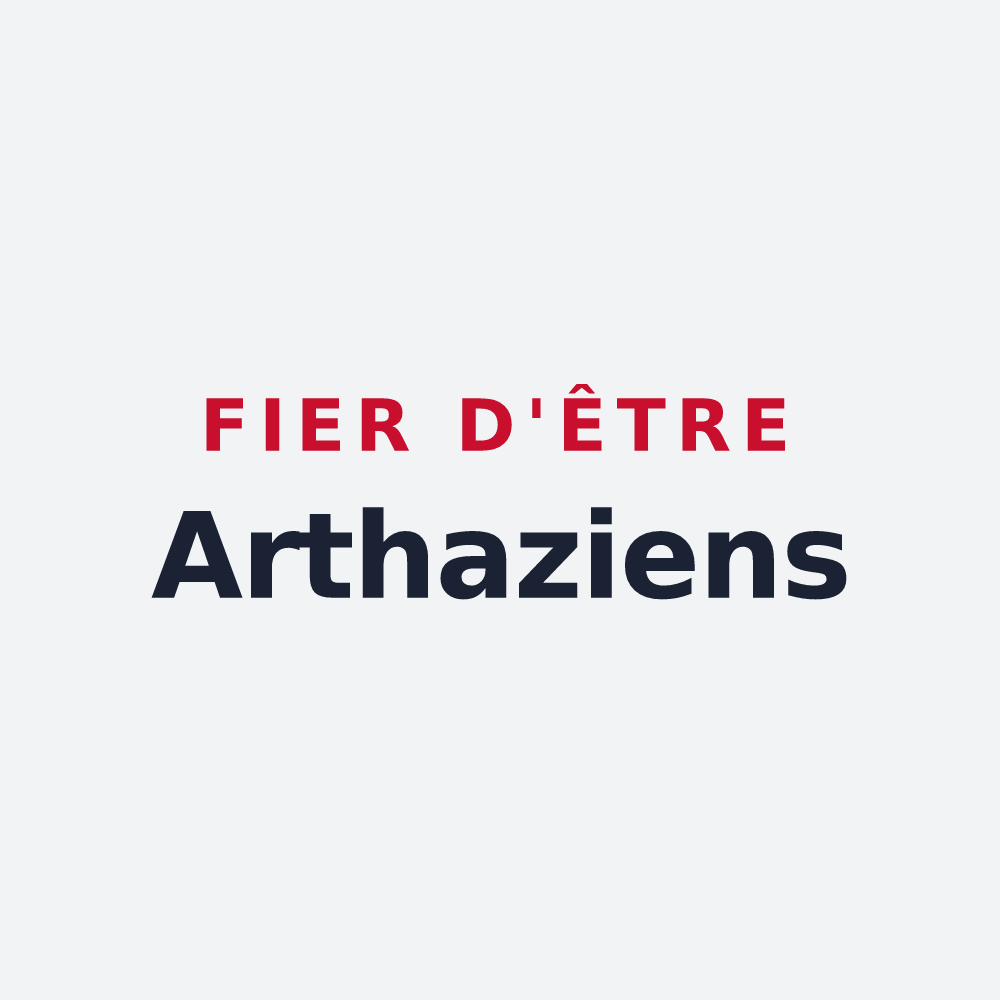 Poster « Fier d'être Arthaziens » — design pour Arthaz-Pont-Notre-Dame