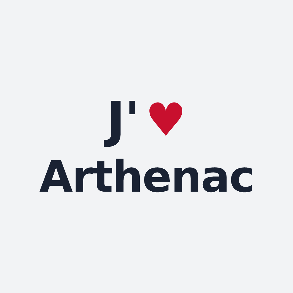 Poster personnalisé Arthenac — design J'aime Arthenac
