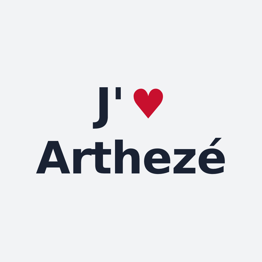 Poster personnalisé Arthezé — design J'aime Arthezé