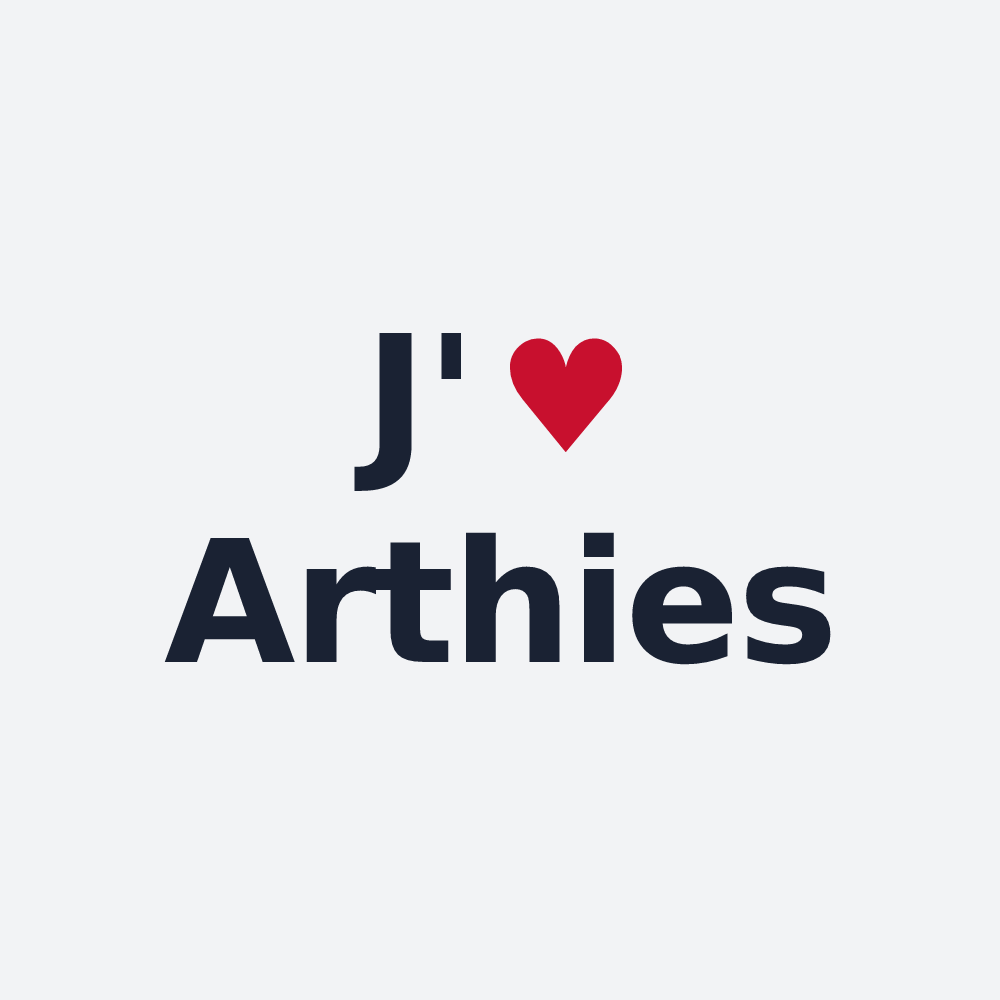 Poster personnalisé Arthies — design J'aime Arthies