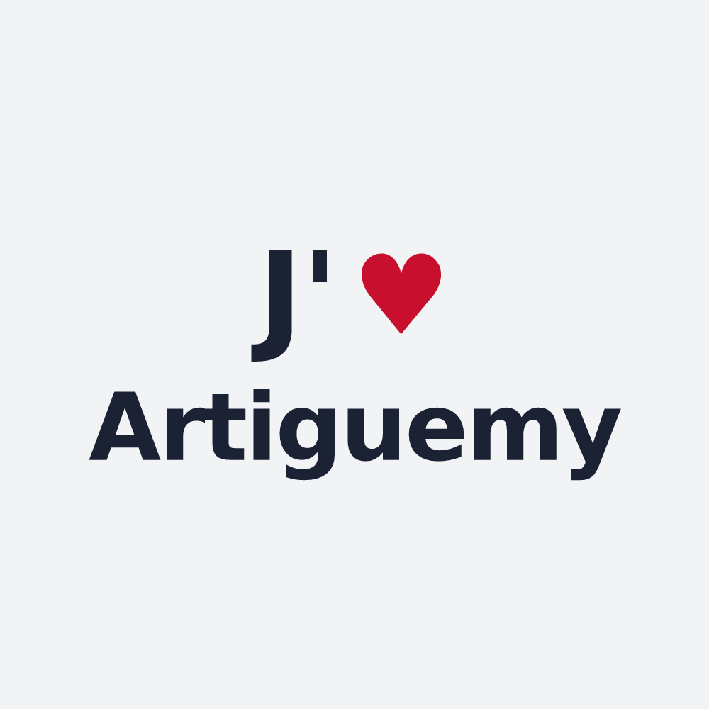Poster personnalisé Artiguemy — design J'aime Artiguemy