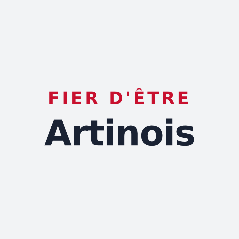 Poster « Fier d'être Artinois » — design pour Artins