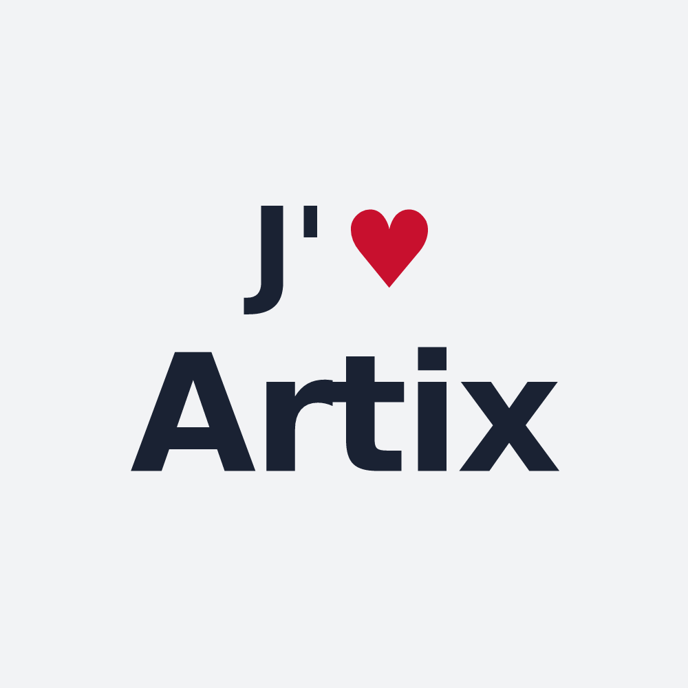 Poster personnalisé Artix — design J'aime Artix