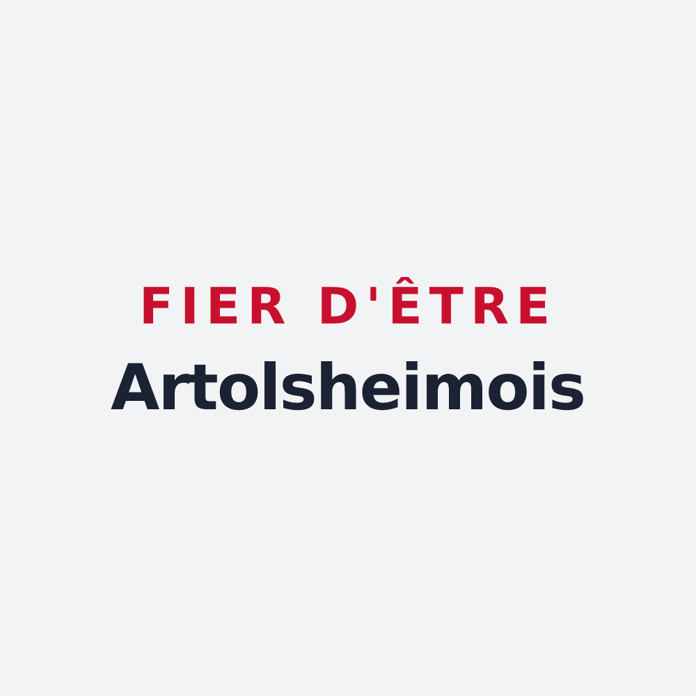 Poster « Fier d'être Artolsheimois » — design pour Artolsheim