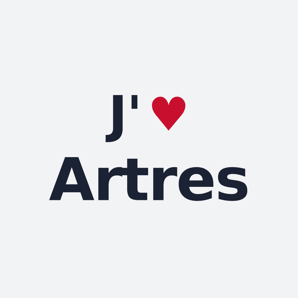 Poster personnalisé Artres — design J'aime Artres