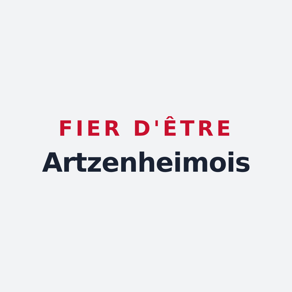 Poster « Fier d'être Artzenheimois » — design pour Artzenheim