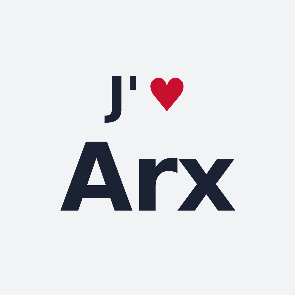 Poster personnalisé Arx — design J'aime Arx