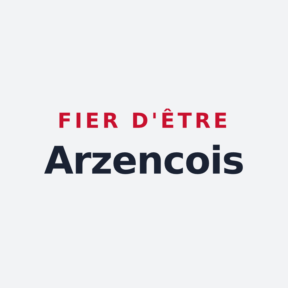 Poster « Fier d'être Arzencois » — design pour Arzenc-de-Randon