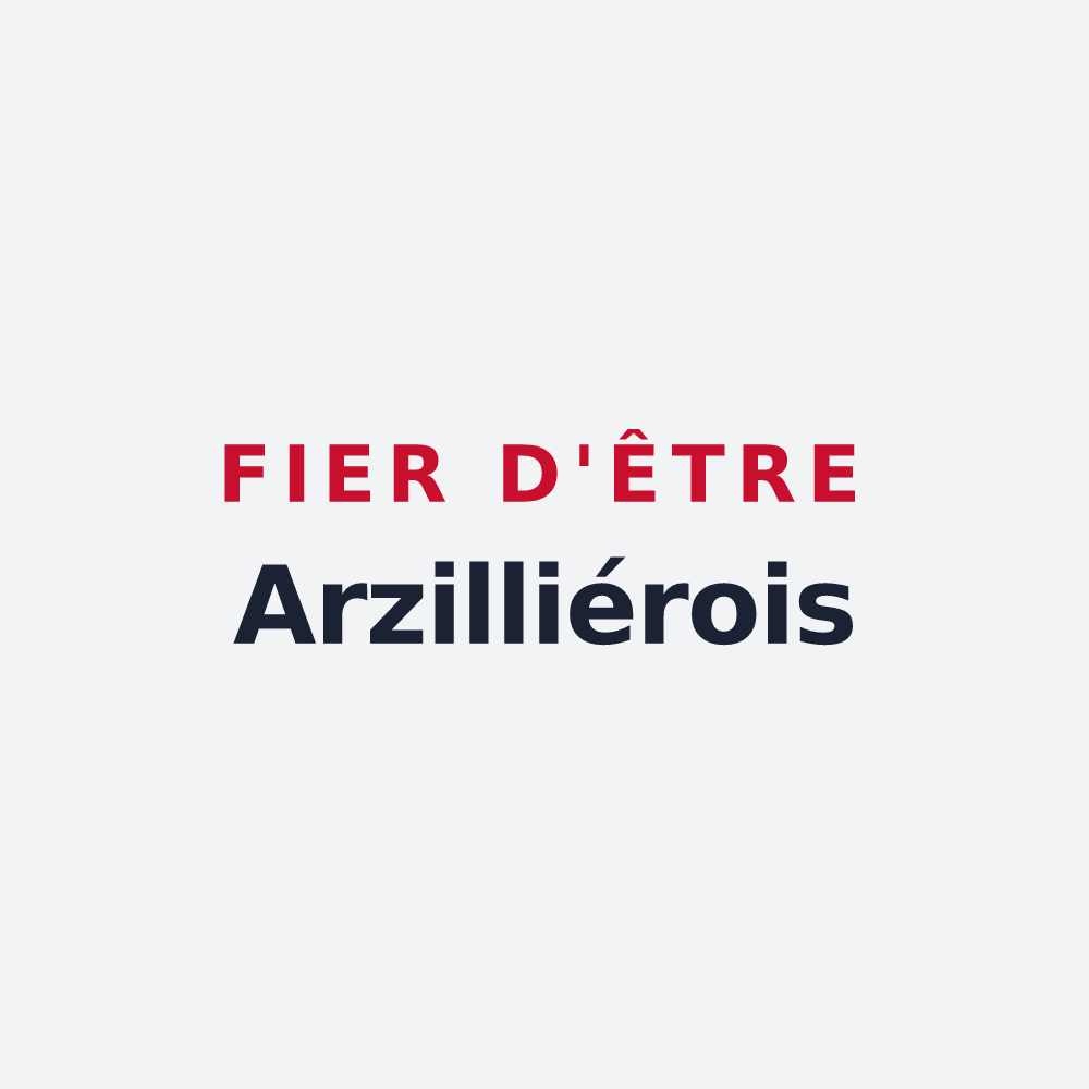 Poster « Fier d'être Arzilliérois » — design pour Arzillières-Neuville