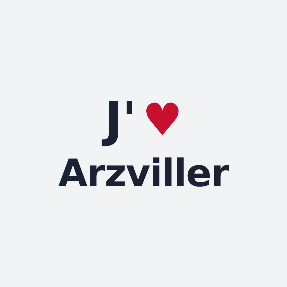 Poster personnalisé Arzviller — design J'aime Arzviller