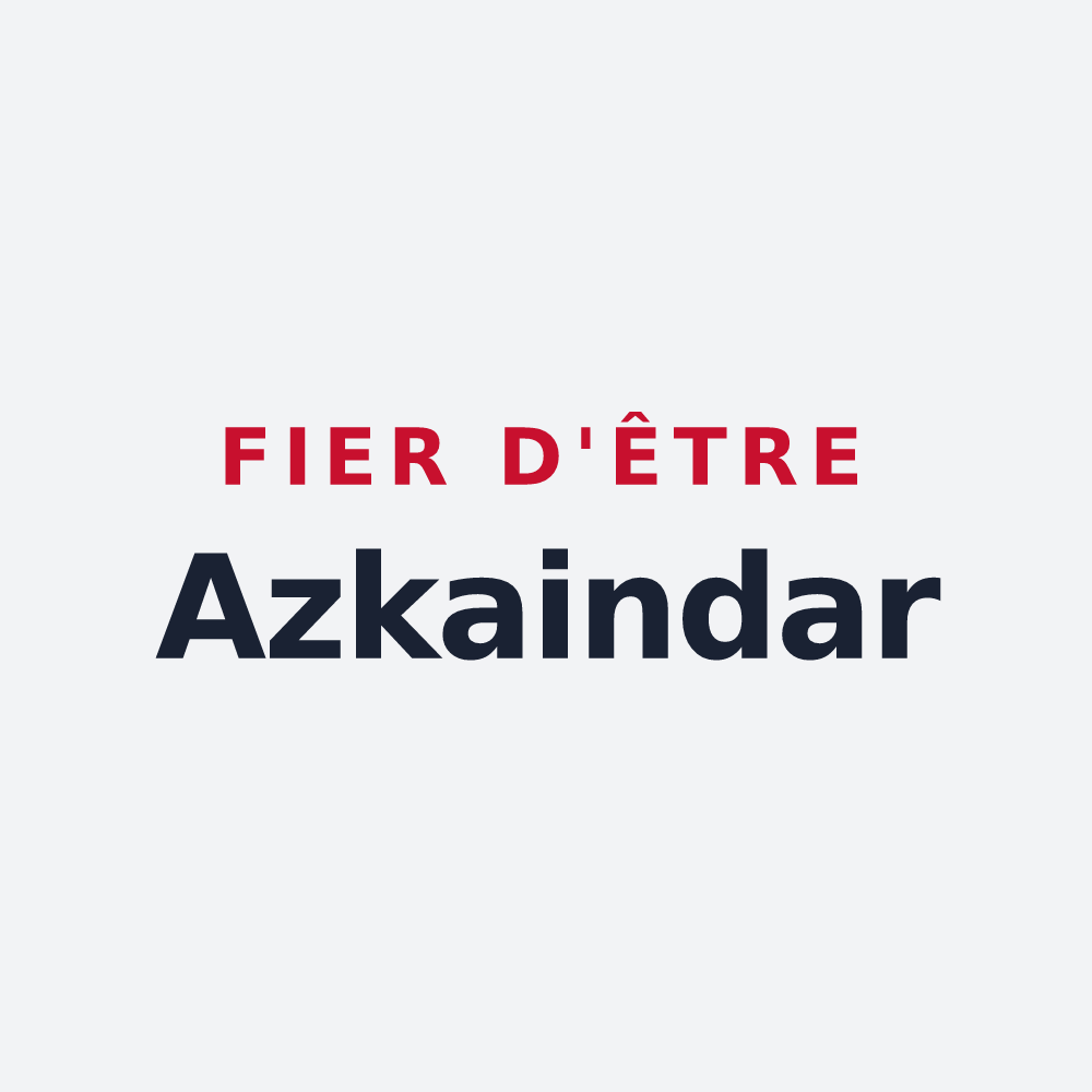 Poster « Fier d'être Azkaindar » — design pour Ascain
