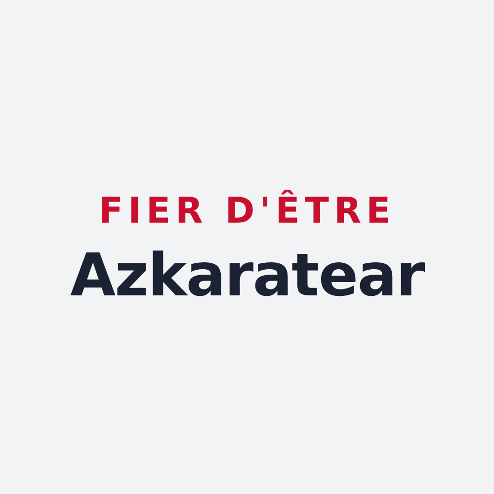 Poster « Fier d'être Azkaratear » — design pour Ascarat