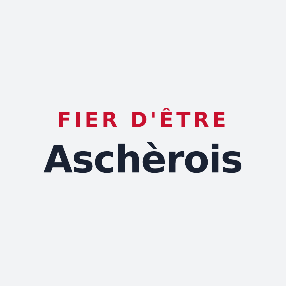 Poster « Fier d'être Aschèrois » — design pour Aschères-le-Marché